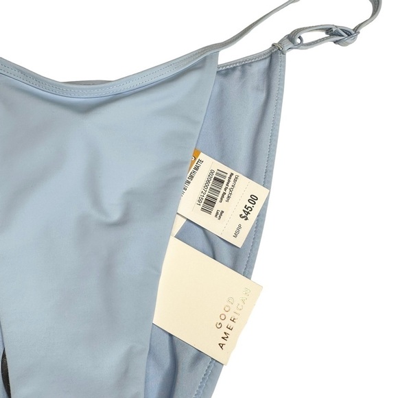 NWT GOOD AMERICAN Powder Blue Perfect Fit Swim Bottom - Picture 2 of 5